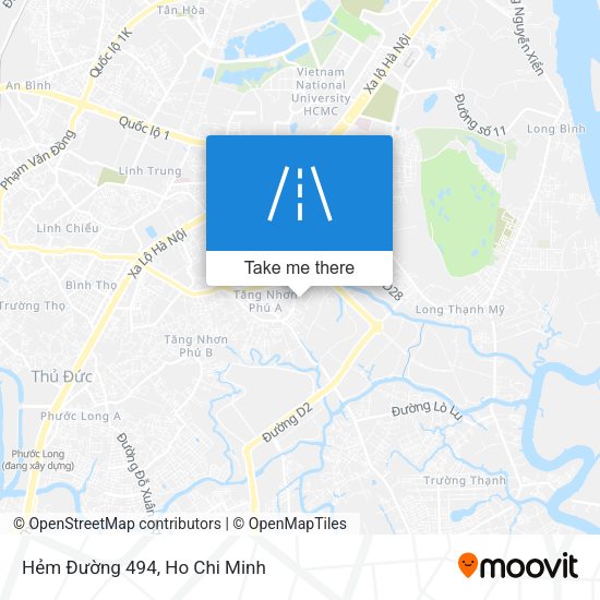 Hẻm Đường 494 map