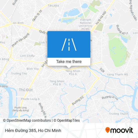 Hẻm Đường 385 map