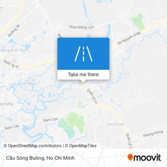Cầu Sông Buông map