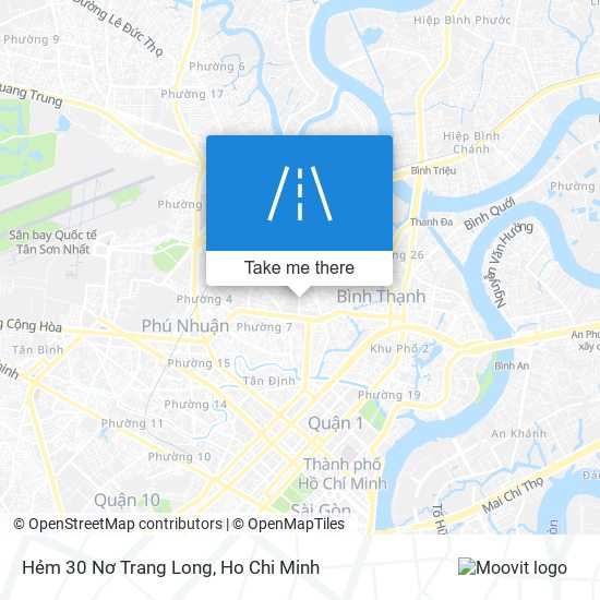 Hẻm 30 Nơ Trang Long map