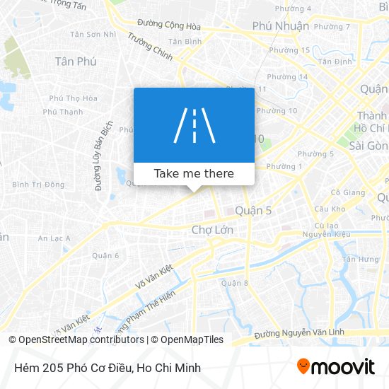 Hẻm 205 Phó Cơ Điều map