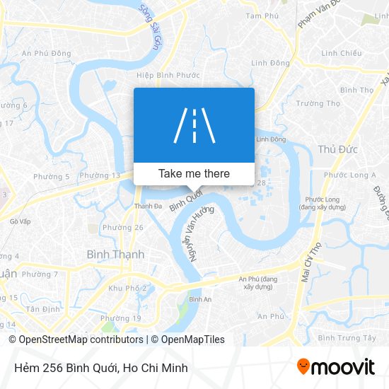Hẻm 256 Bình Quới map