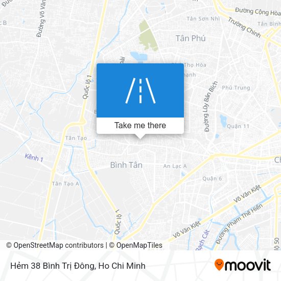 Hẻm 38 Bình Trị Đông map