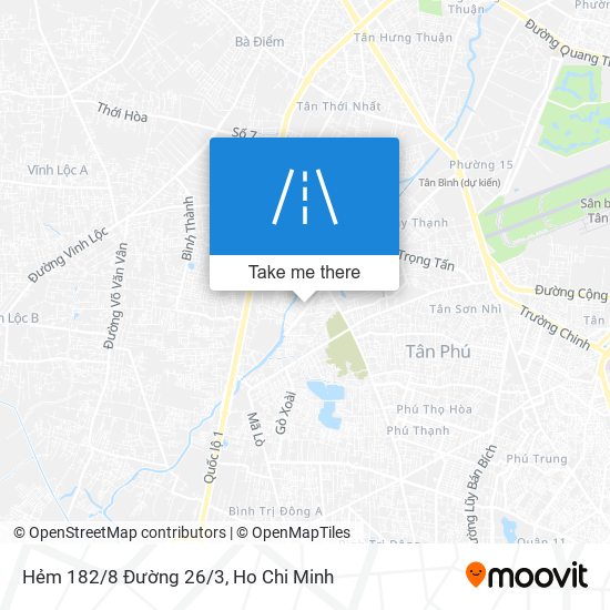 Hẻm 182/8 Đường 26/3 map