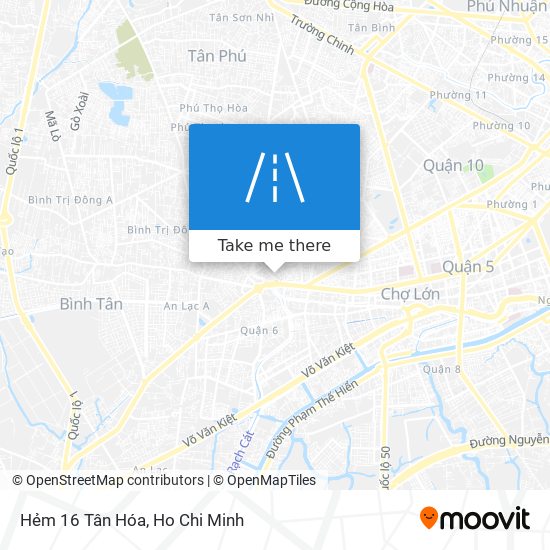 Hẻm 16 Tân Hóa map