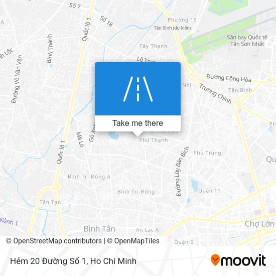 Hẻm 20 Đường Số 1 map