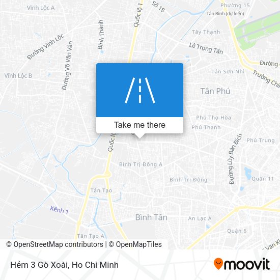 Hẻm 3 Gò Xoài map