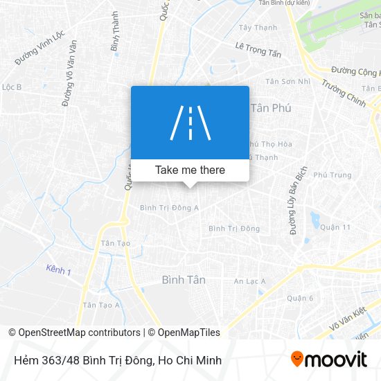 Hẻm 363/48 Bình Trị Đông map