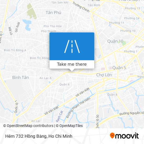 Hẻm 732 Hồng Bàng map