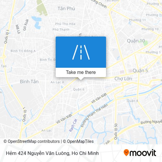 Hẻm 424 Nguyễn Văn Luông map