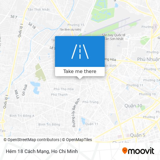 Hẻm 18 Cách Mạng map