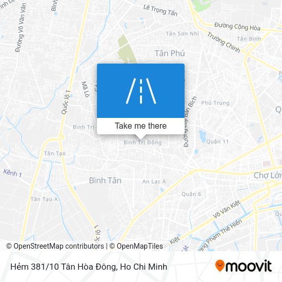 Hẻm 381/10 Tân Hòa Đông map