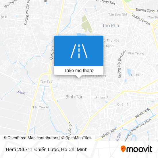 Hẻm 286/11 Chiến Lược map