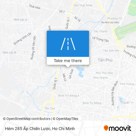 Hẻm 285 Ấp Chiến Lược map