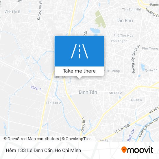 Hẻm 133 Lê Đình Cẩn map