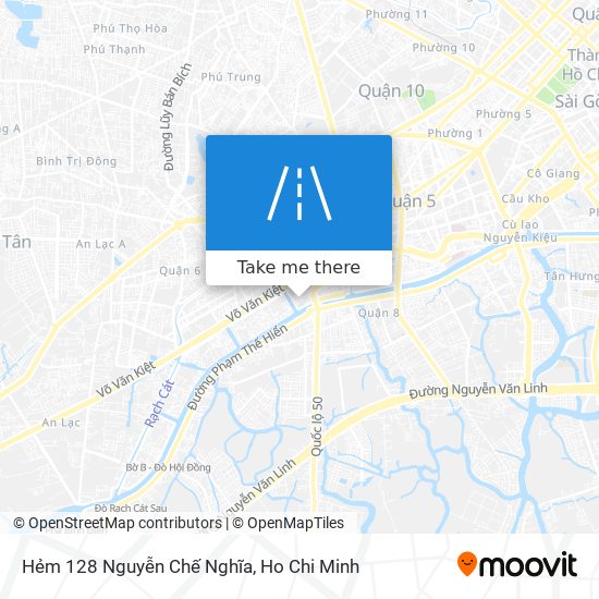 Hẻm 128 Nguyễn Chế Nghĩa map