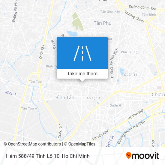 Hẻm 588/49 Tỉnh Lộ 10 map