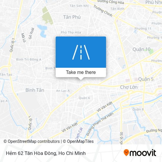 Hẻm 62 Tân Hòa Đông map