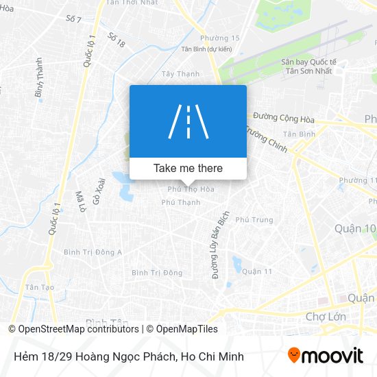 Hẻm 18/29 Hoàng Ngọc Phách map
