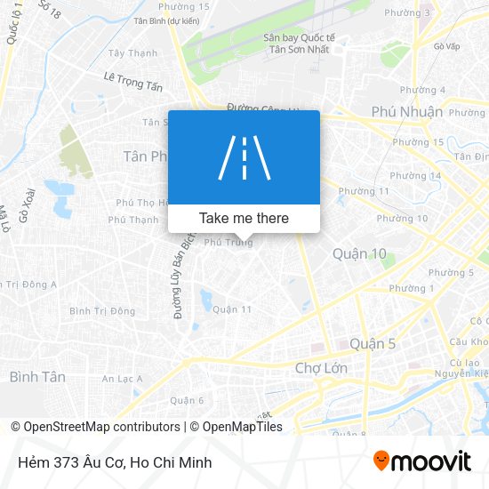 Hẻm 373 Âu Cơ map