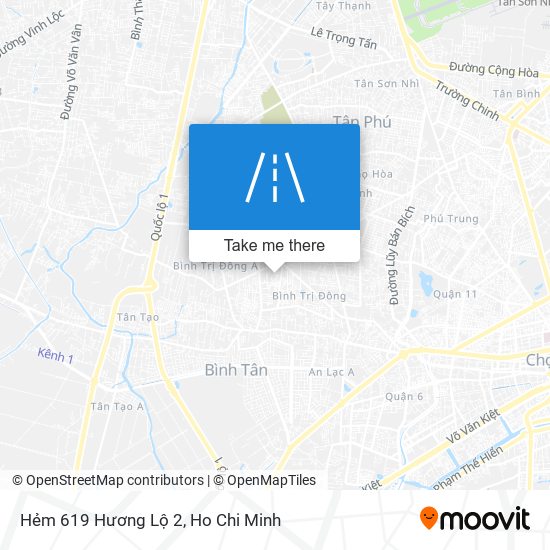 Hẻm 619 Hương Lộ 2 map