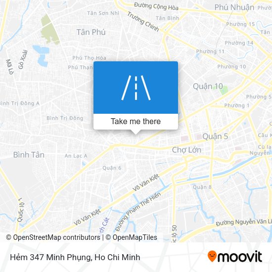 Hẻm 347 Minh Phụng map