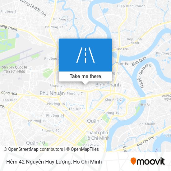 Hẻm 42 Nguyễn Huy Lượng map