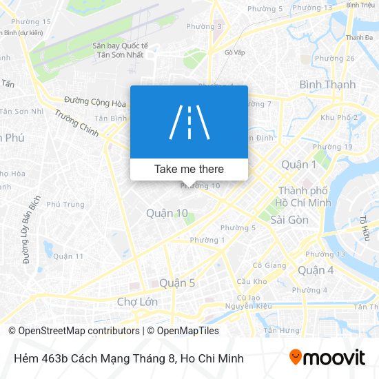 Hẻm 463b Cách Mạng Tháng 8 map
