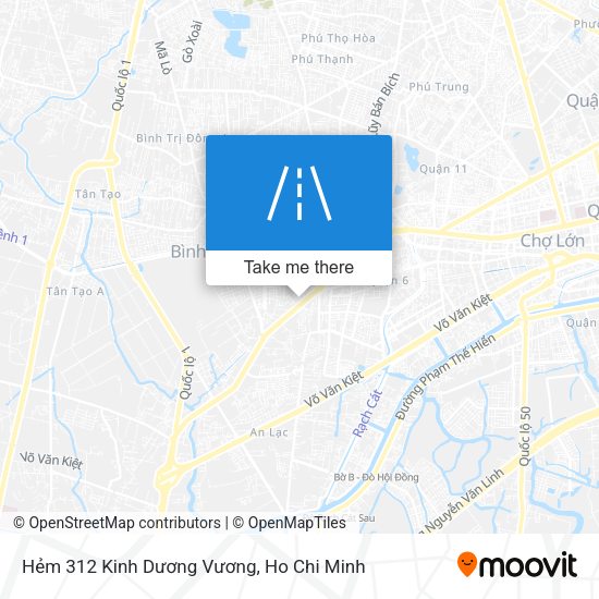 Hẻm 312 Kinh Dương Vương map