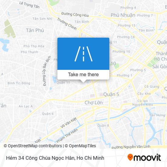 Hẻm 34 Công Chúa Ngọc Hân map