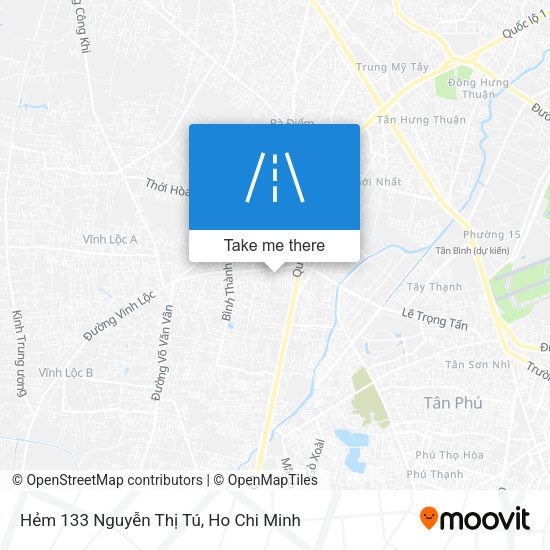 Hẻm 133 Nguyễn Thị Tú map