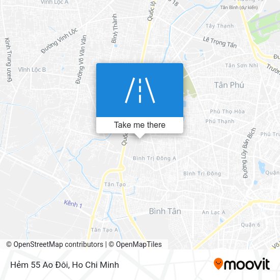 Hẻm 55 Ao Đôi map