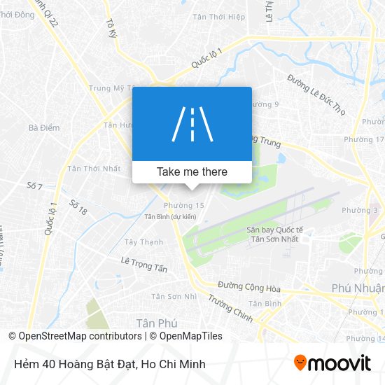 Hẻm 40 Hoàng Bật Đạt map