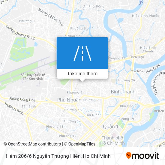 Hẻm 206/6 Nguyễn Thượng Hiền map
