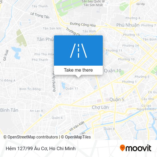 Hẻm 127/99 Âu Cơ map