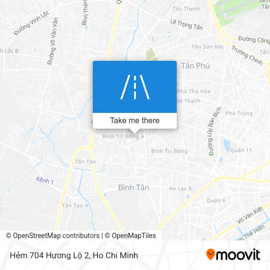 Hẻm 704 Hương Lộ 2 map