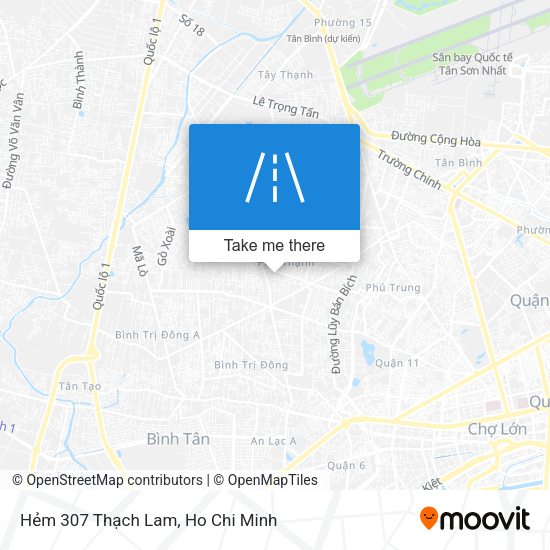 Hẻm 307 Thạch Lam map