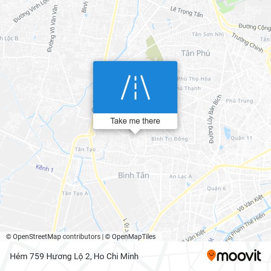 Hẻm 759 Hương Lộ 2 map