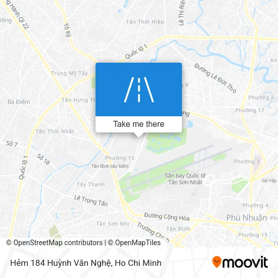 Hẻm 184 Huỳnh Văn Nghệ map