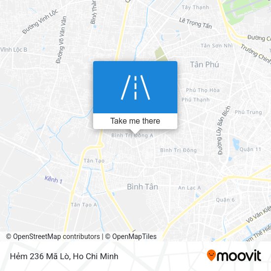 Hẻm 236 Mã Lò map