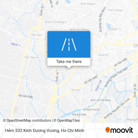 Hẻm 532 Kinh Dương Vương map