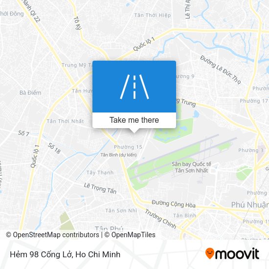 Hẻm 98 Cống Lở map