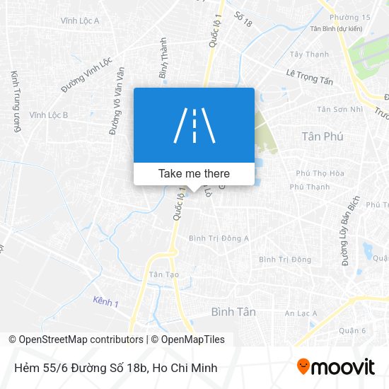 Hẻm 55/6 Đường Số 18b map
