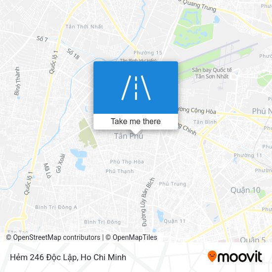 Hẻm 246 Độc Lập map