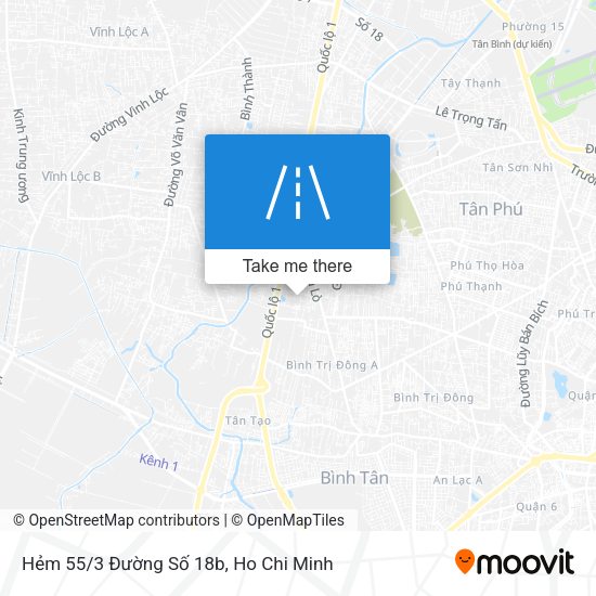 Hẻm 55/3 Đường Số 18b map
