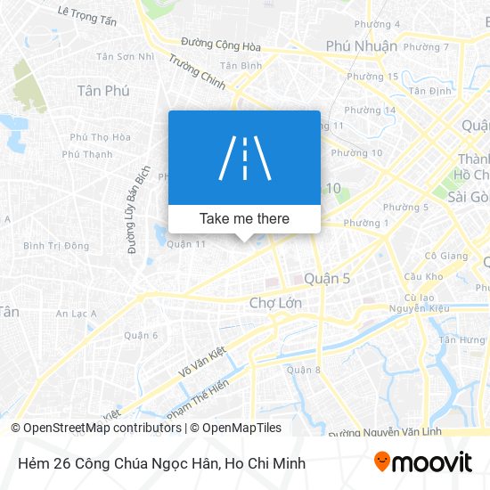 Hẻm 26 Công Chúa Ngọc Hân map