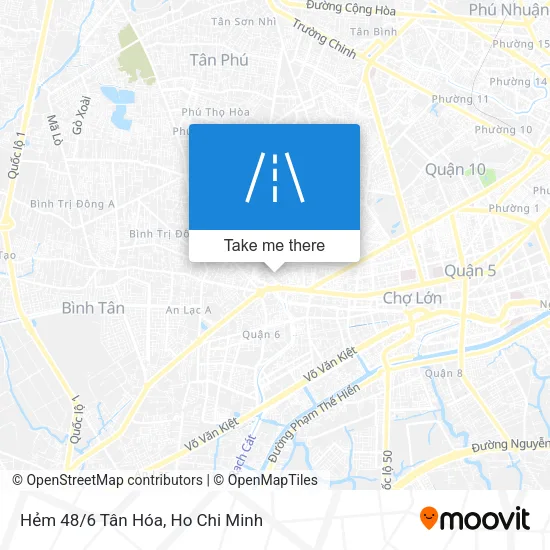Hẻm 48/6 Tân Hóa map