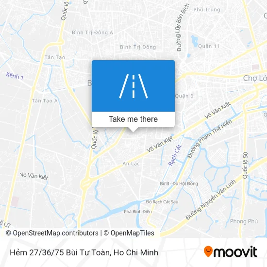Hẻm 27/36/75 Bùi Tư Toàn map