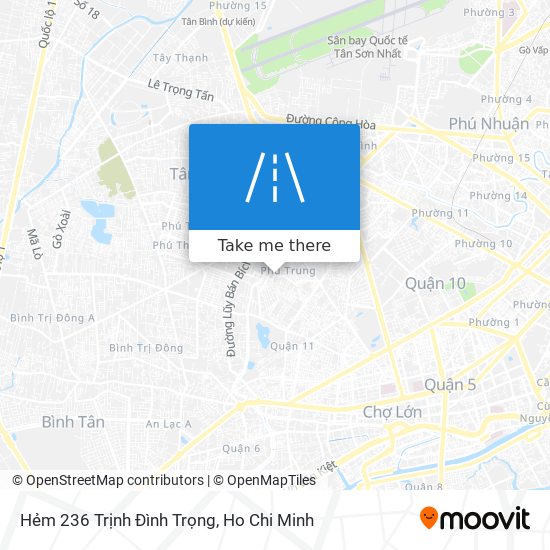 Hẻm 236 Trịnh Đình Trọng map