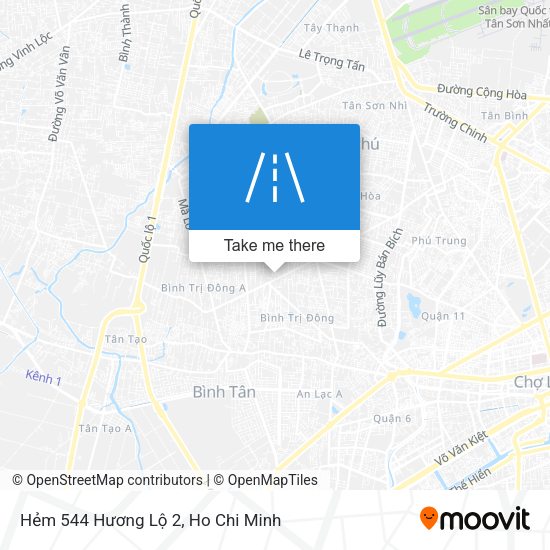 Hẻm 544 Hương Lộ 2 map